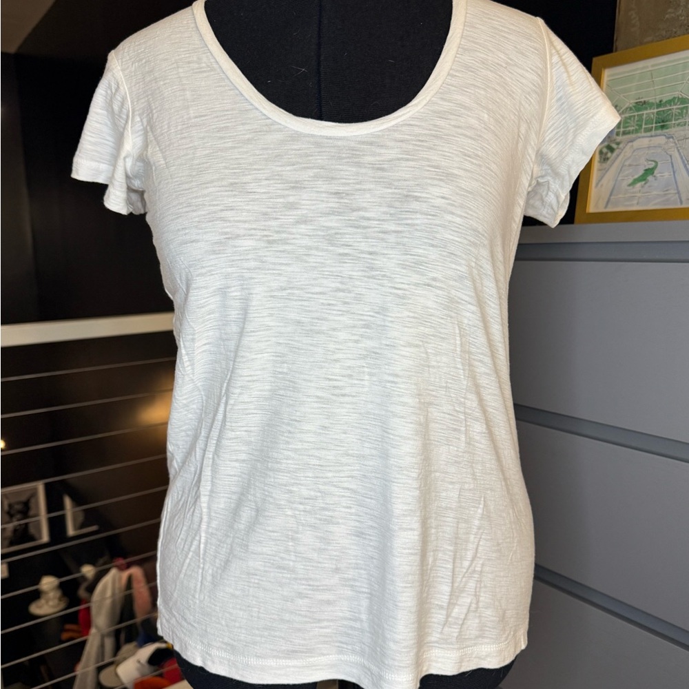 James Perse White Short Sleeve Tee